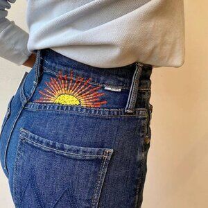 NWT Mother Denim The Tomcat Ankle Straight Leg Jeans in Roasting Nuts Size 27